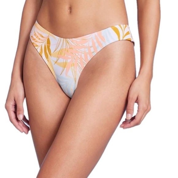 Wild Fable NWOT Bikini Bottom tropical high hip Women’s Small - Picture 1 of 4